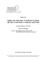 nghiên cứu chiến lược về xuất khẩu và năng lực cạnh tranh tại việt nam