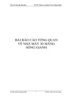 bài báo cáo tổng quan về nhà máy xi măng sông gianh
