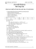 ĐỒ ÁN MÔN HỌC THI CÔNG CẦU TRẦN NAM TRUNG K2007 ĐẠI HỌC GTVT TP.HCM