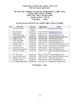 đề thi tốt nghiệp cao đẳng nghề - thực hành  điện công nghiệp đề số 24