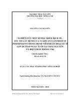 nghiên cứu một số đặc điểm dịch tễ, yếu tố gây bệnh của vi khuẩn clostridium perfringgens trong bệnh viêm ruột hoại tử ở lợn dưới 60 ngày tuổi ở thái nguyên và biện pháp phòng trị