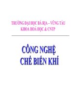 bài giảng công nghệ chế biến khí