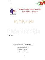 thị trường hối đoái kì hạn- giá hot