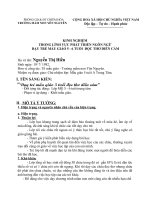kinh nghiệm trong lĩnh vực phát triển ngôn ngữ dạy trẻ mẫu giáo 5 - 6 tuổi  đọc thơ diễn cảm