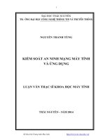 kiểm soát an ninh mạng máy tính và ứng dụng