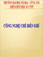 bài giảng công nghệ chế biến khí trong dầu khí