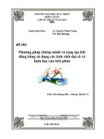 phương pháp chứng minh và sáng tạo bất đẳng bằng sử dụng các tính chất đại số và hình học của tích phân