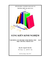 GỢI ĐỘNG CƠ CHO HỌC SINH TRONG VIỆC DẠY HỌC CHƯƠNG TRÌNH CON