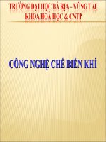 bài giảng công nghệ khí