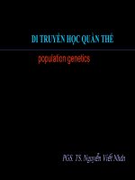 Chương 11 di truyền học quần thể