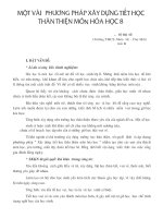 một vài phương pháp xây dựng tiết học thân thiện môn hoá học