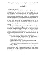 skkn rèn luyện kĩ năng dạy – học văn thuyết minh ở trường thcs