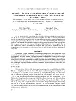 KHẢO SÁT CÁC HIỆN TƯỢNG XẢY RA KHI ĐÓNG BỘ TỤ ĐIỆN BÙ TĨNH VÀO LƯỚI ĐIỆN CÓ MỘT BỘ TỤ KHÁC GHÉP SONG SONG ĐANG HOẠT ĐỘNG