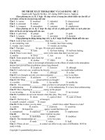 đề thi thử đại học anh đề 2 cửa lò