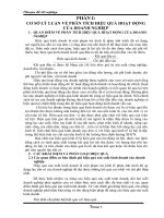 phân tích hiệu quả hoạt động tại công ty cp du lịch phương đông việt