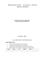 Bộ test lượng giá sinh viên bộ môn tai mũi họng