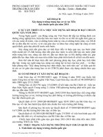 Kế hoạch xây dựng trường chuẩn quốc gia