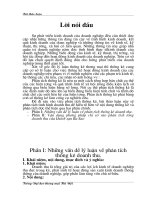 phân tích tình hình doanh thu tại khách sạn ba sao