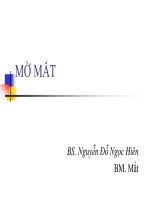 Chẩn đoán nguyên nhân mờ mắt