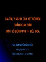 Chẩn đoán sớm ung thư tiêu hóa