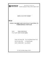 nâng cao hiệu quả sản xuất tại công ty tnhh komax vietnam