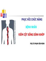 Phục hồi chức năng bệnh nhâm viêm cột sống dính khớp