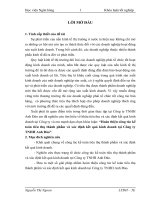 hoàn thiện công tác kế toán tiêu thụ thành phẩm và xác định kết quả kinh doanh tại công ty tnhh anh đào.