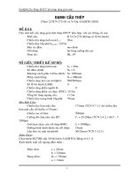 ĐỒ ÁN MÔN HỌC CẦU THÉP THIẾT KẾ CẦU THÉP BTCT LIÊN HỢP