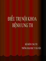 Bài giảng điều trị nội khoa bệnh ung thu