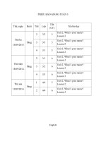 giáo án tiếng anh 3 unit 2 , 3