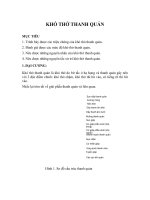 Bài giảng khó thở thanh quản