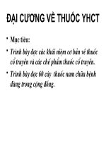 Slide đại cương về thuốc y học cổ truyền