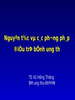 Nguyên tắc và các phương pháp điều trị bệnh ung thư