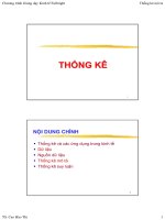 Bài giảng môn Thống kê mô tả