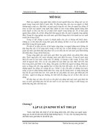 đồ án thiết kế nhà máy sản xuất nước giải khát - luận văn, đồ án, đề tài tốt nghiệp