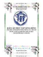 tìm hiểu tình hình tiêm chủng mở rộng ở trẻ em dưới 2 tuổi tại phường thuận hòa, thành phố huế năm 2014