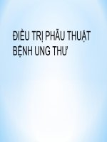 Bài giảng điều trị phẫu thuật bệnh ung thư