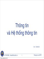 thông tin và hệ thống thông tin