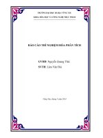 thí nghiệm hóa phân tích