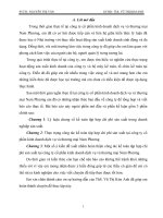 thực trạng công tác kế toán tập hợp chi phí sản xuất tại công ty cổ phần kinh doanh dịch vụ và thương mại nam phương