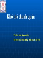 Bài giảng khó thở thanh quản