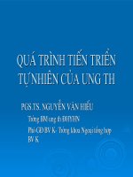 Bài giảng quá trình tiến triển tự nhiên của ung thư