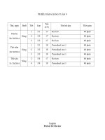 giáo án tiếng anh 3 mới review i