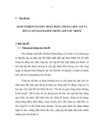 skkn kinh nghiệm tổ chức hoạt động thi đua học tập và rèn luyện hạnh kiểm trong lớp chủ nhiệm