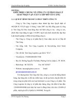 tình hình khai thác bãi depot tại công ty cổ phần đại lý giao nhận vận tải và xếp dỡ tân cảng