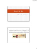 Bài giảng sinh lý thi giac