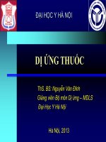 Bài giảng dị ứng thuốc   đại học y hà nội