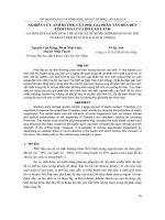 NGHIÊN CỨU ẢNH HƯỞNG CỦA PHỤ GIA PHÂN TÁN ĐẾN ĐẾN TÍNH CHẤT CỦA HỒ CAO LANH