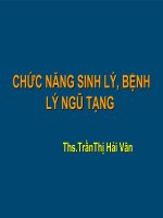 CHỨC NĂNG SINH lý, BỆNH lý NGŨ TẠNG