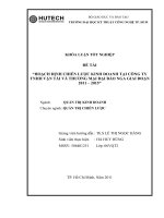 hoạch định chiến lược kinh doanh tại công tu tnhh vận tải và thương mại đại bảo nga